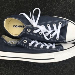 Navy Blue Converse Low Chuck Taylors